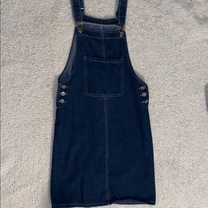 Denim overall dress - SIZE SMALL